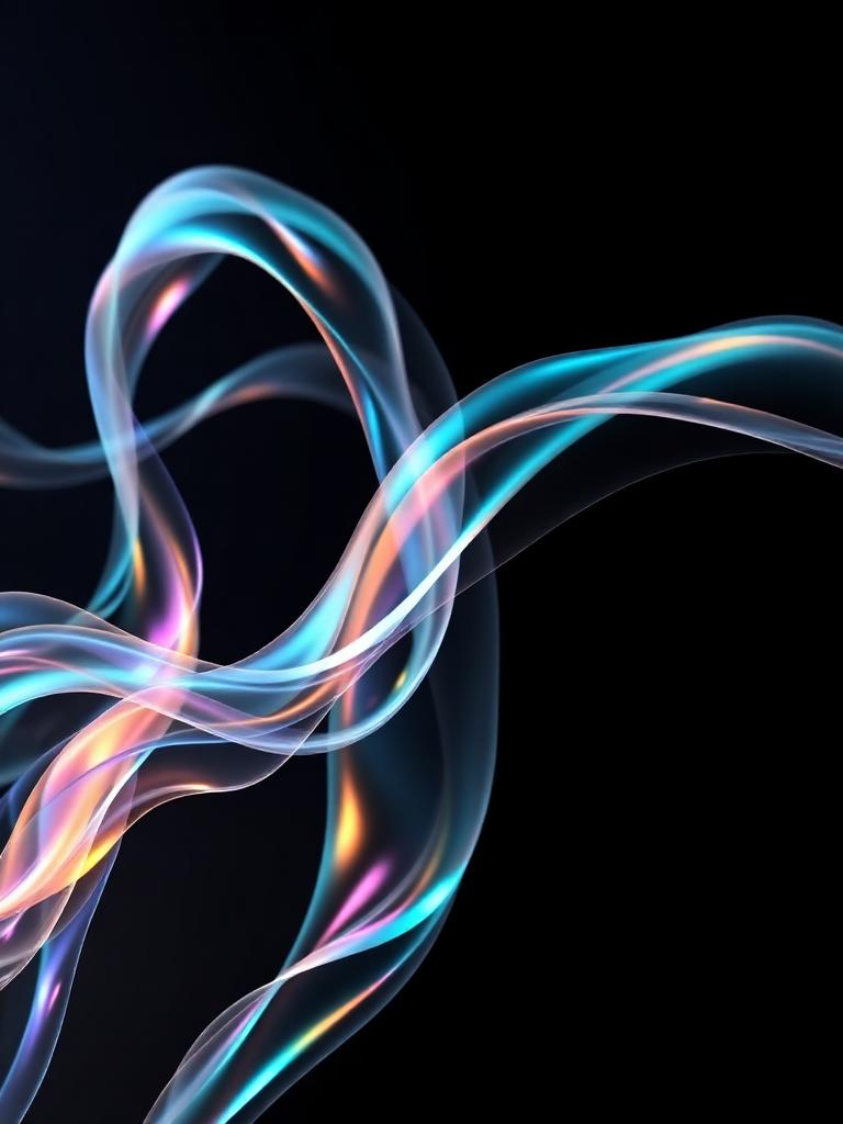 Abstract AI-generated visual composition with flowing light